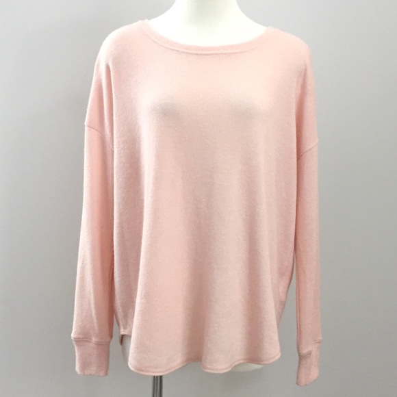 Roots Fuzzy Pink Long Sleeve Pullover